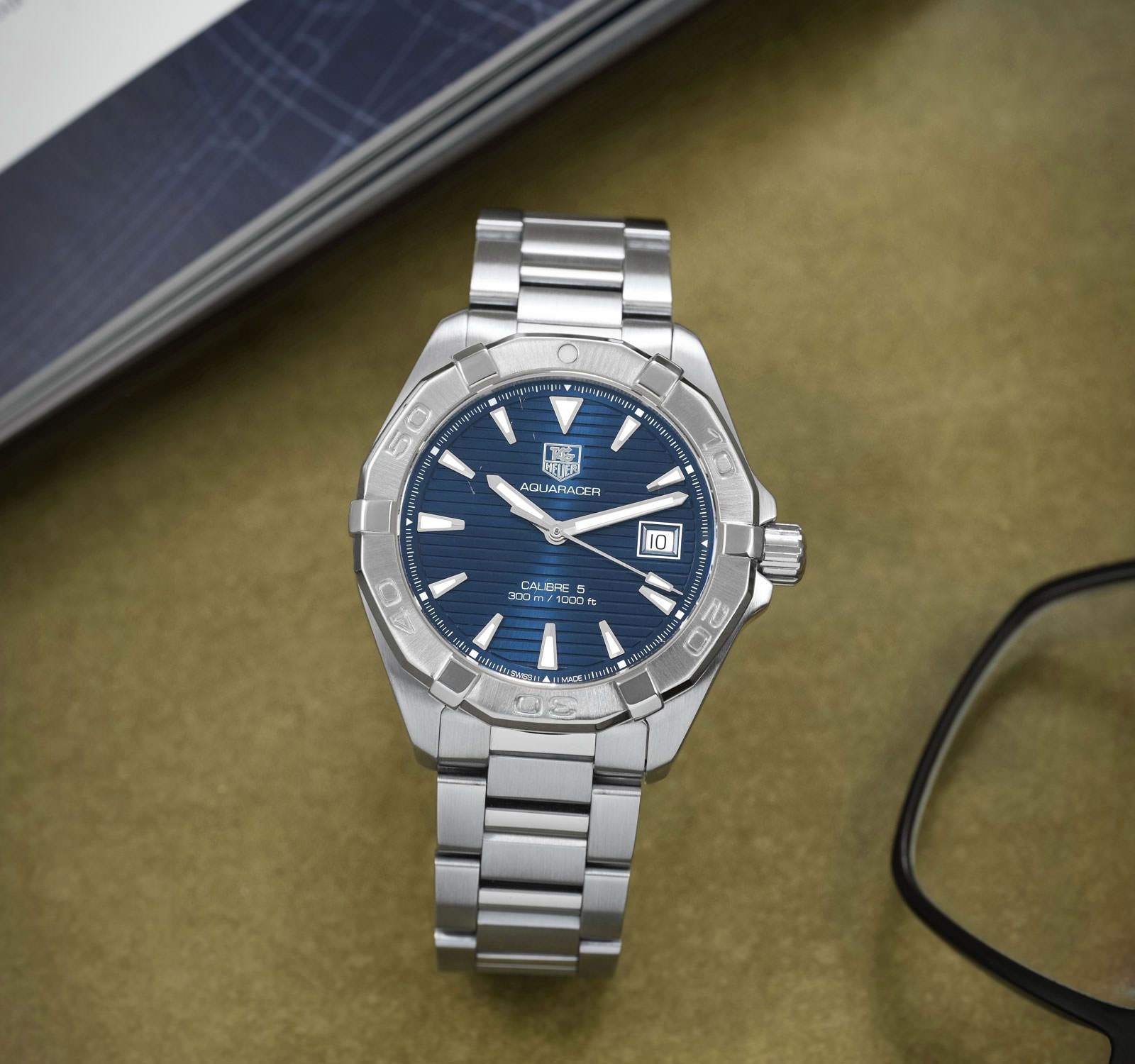 Tag heuer aquaracer shop calibre 5 second hand