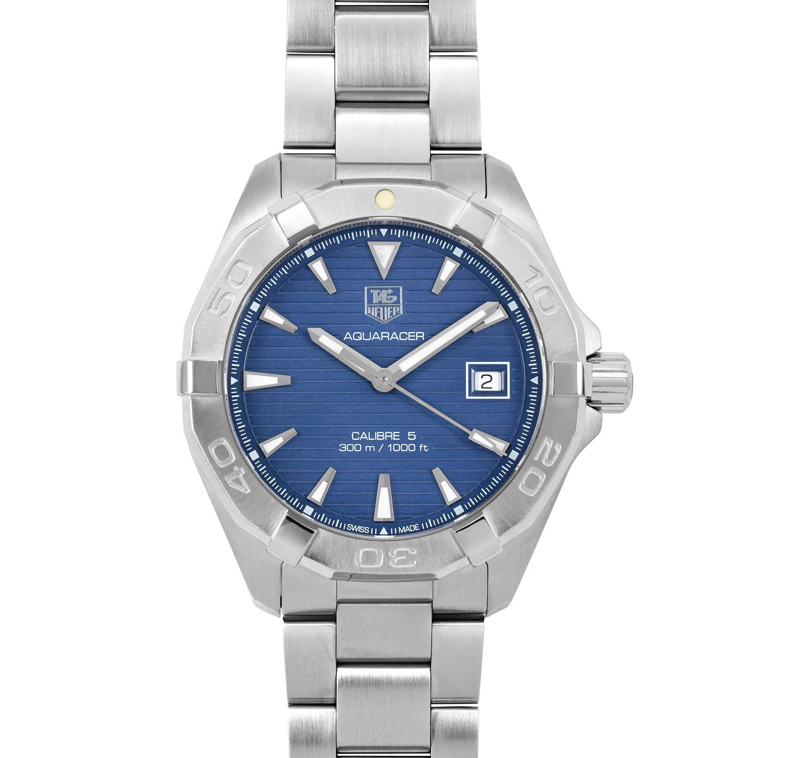 Pre-Owned TAG Heuer Aquaracer Men Watch in Blue Colour Dial
