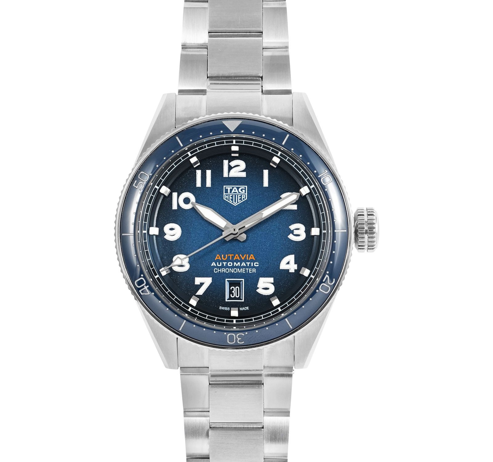 Pre Owned TAG Heuer Autavia Men Watch in Blue Colour Dial