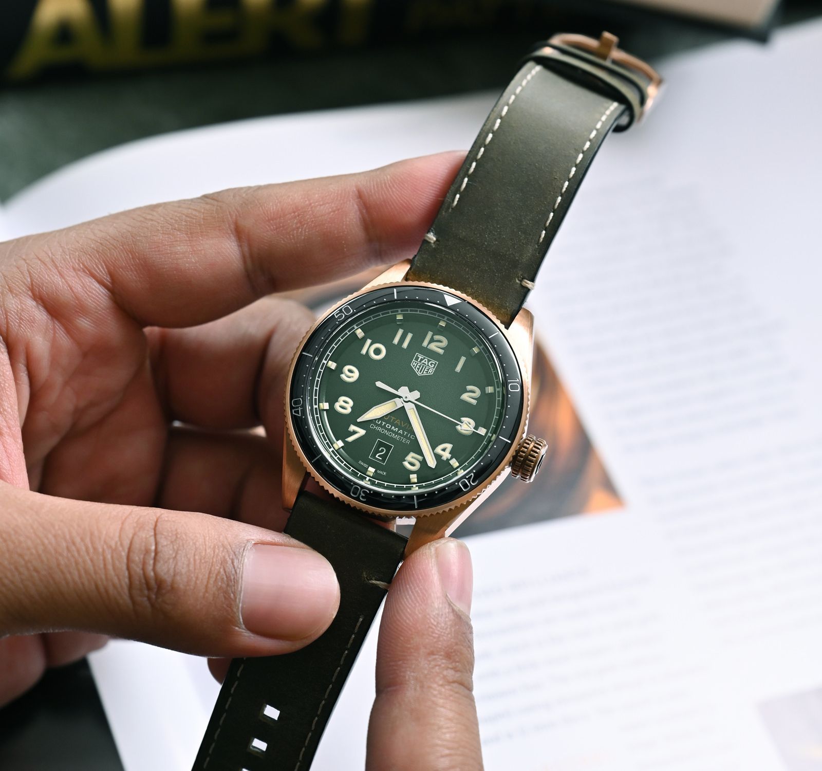 Tag heuer autavia green on sale