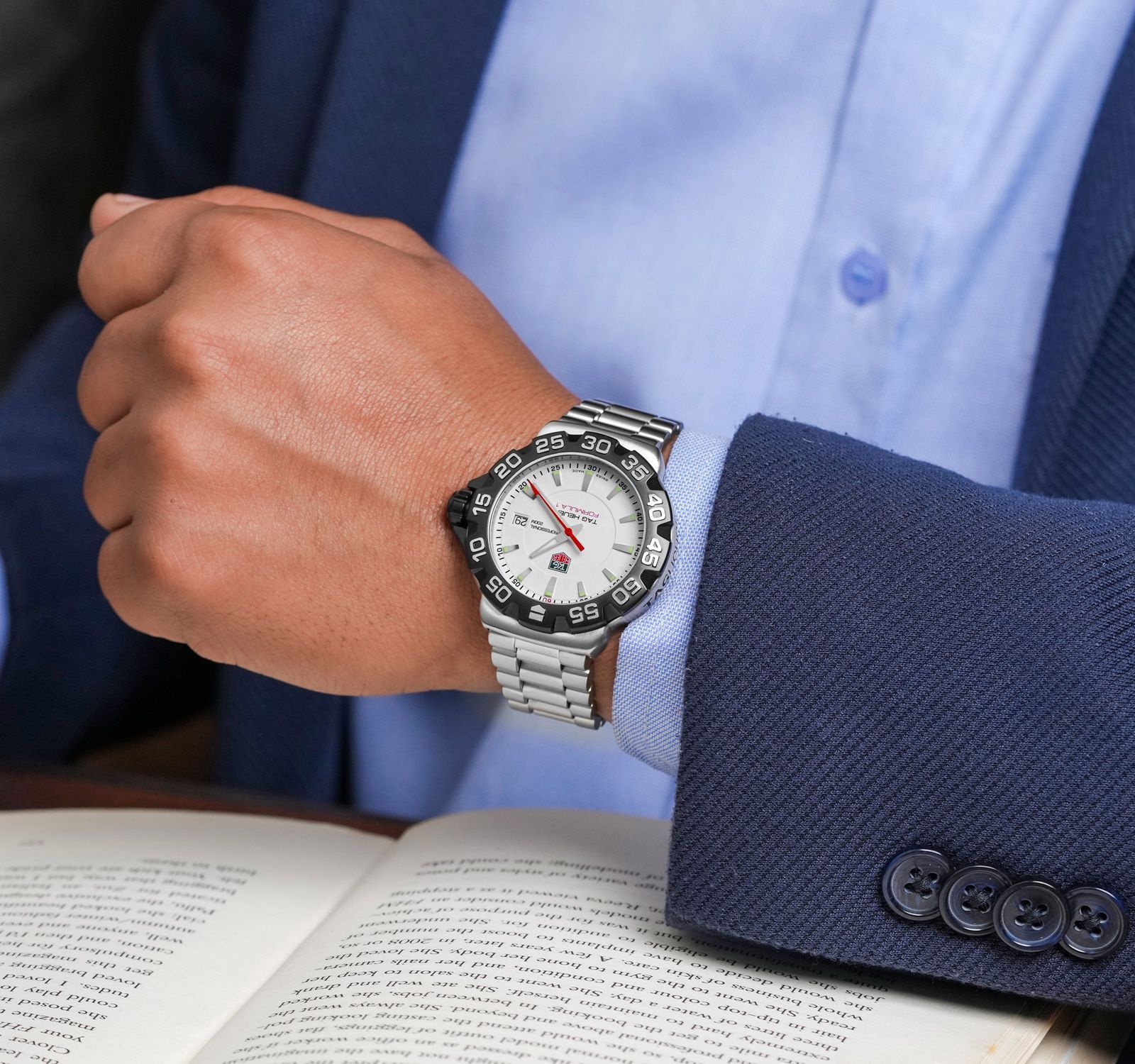 Pre Owned TAG Heuer Formula 1 Men Watch in White Colour Dial