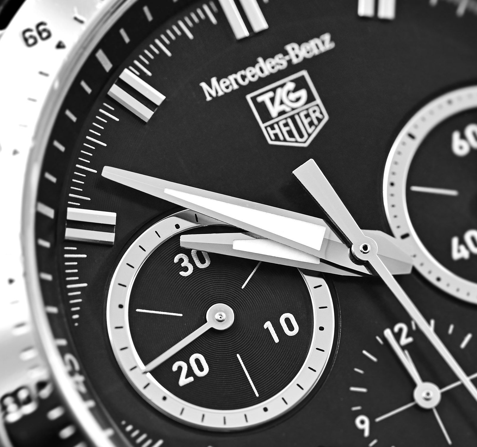 Pre Owned TAG Heuer SLR Men Watch in Black Colour Dial