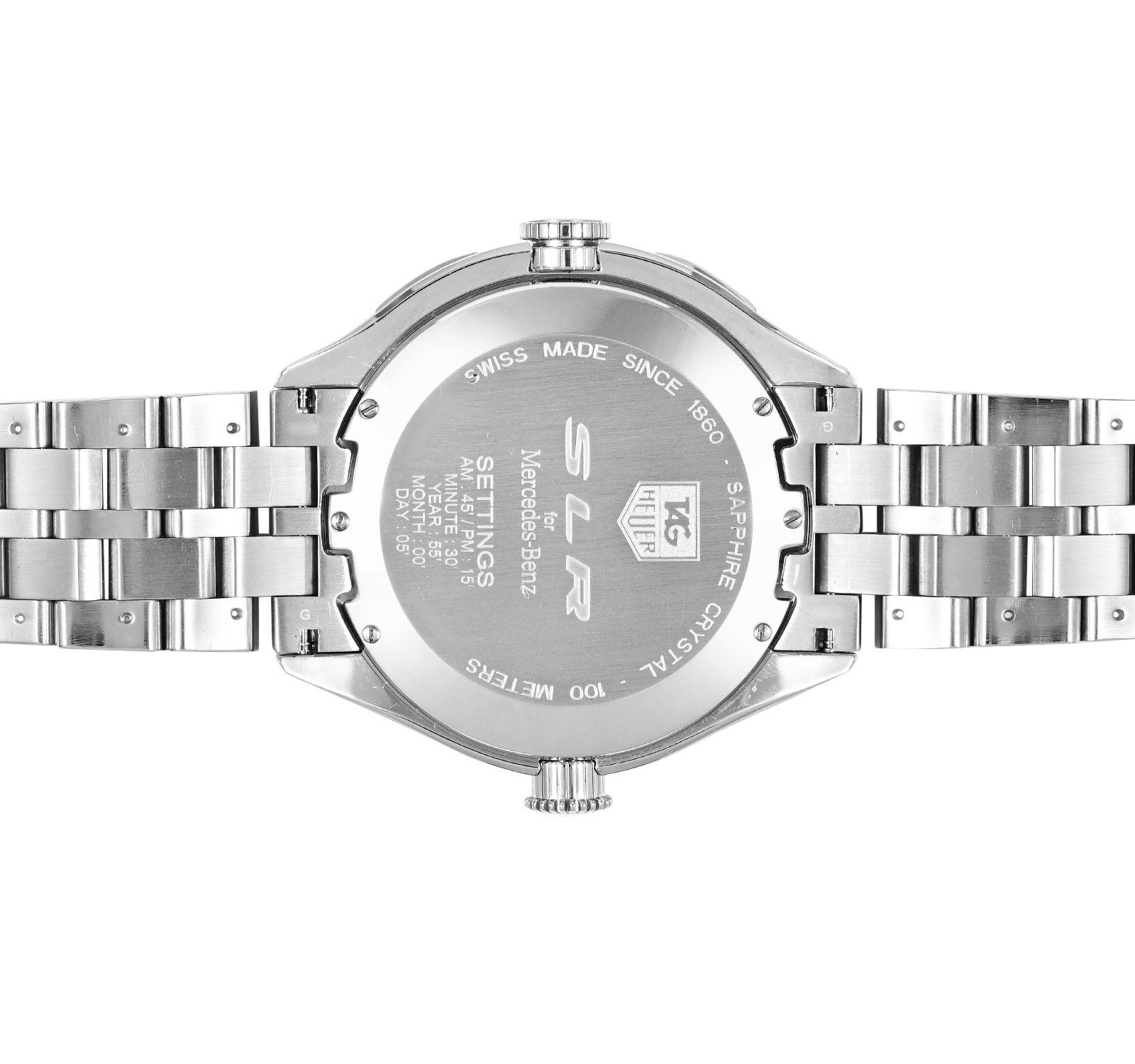 Pre-Owned TAG Heuer SLR Men Watch in Black Colour Dial