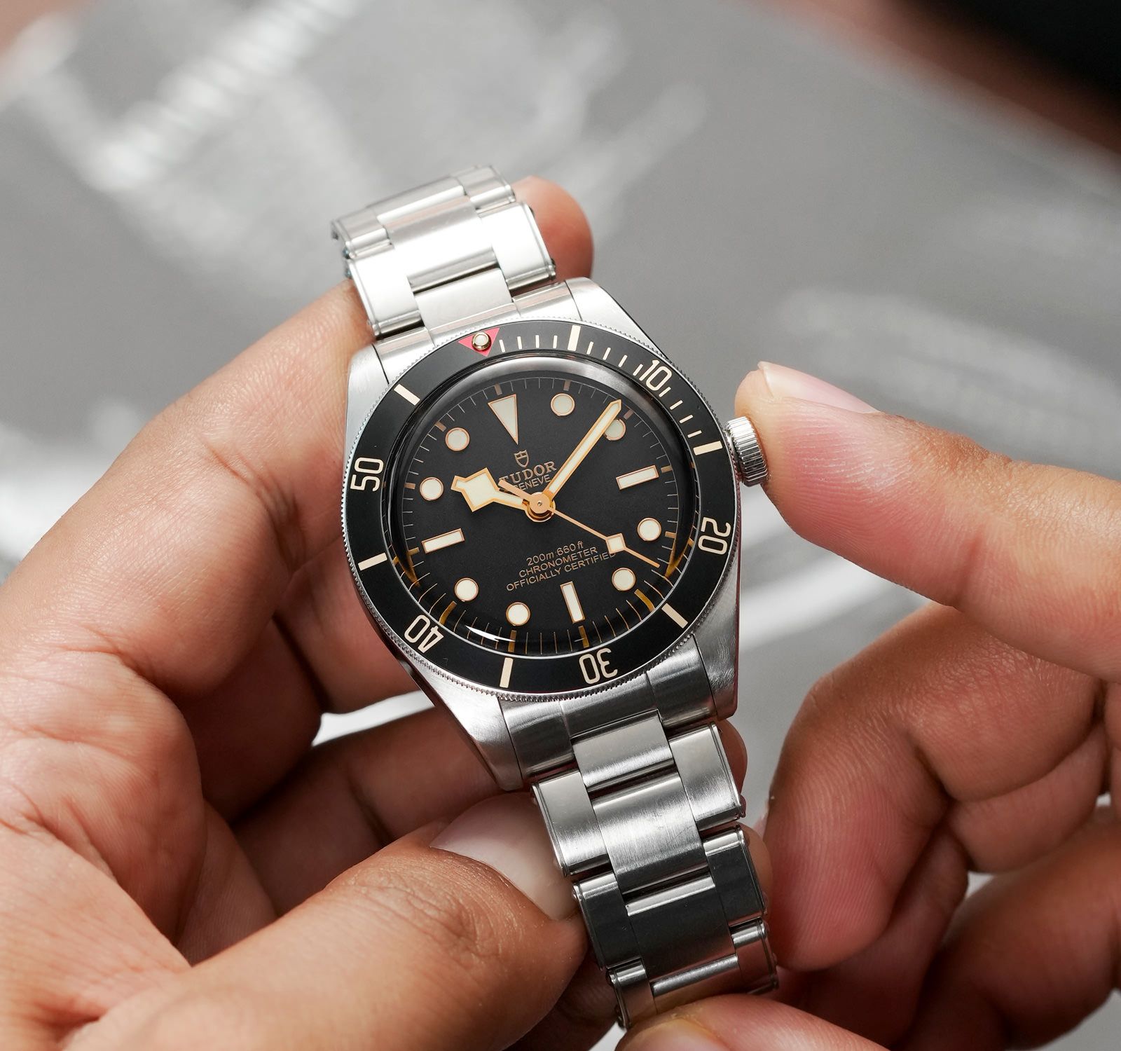 Black Bay 58 Tudor Chronograph Price Pre-Owned Tudor Black Bay Men