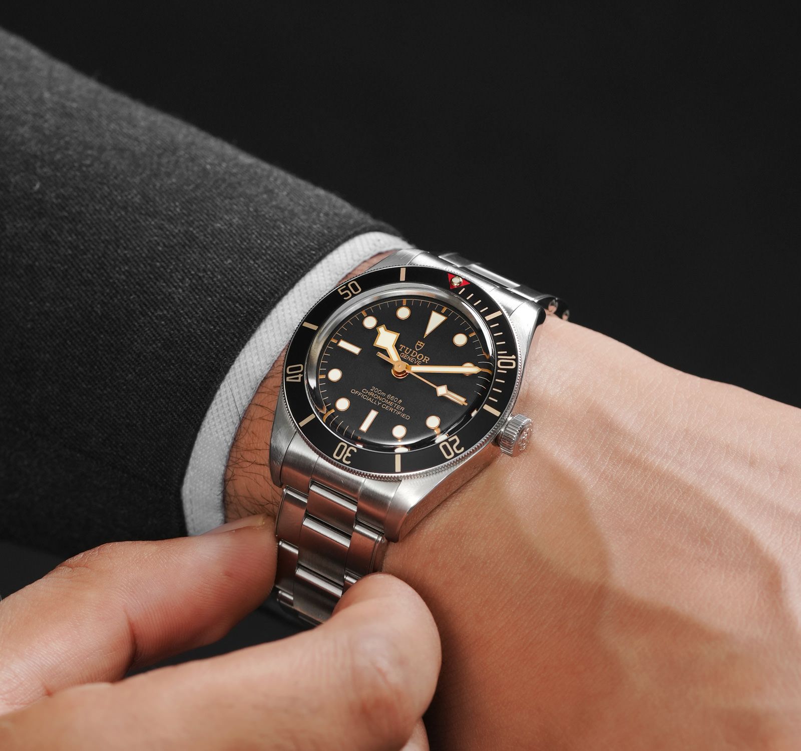 Rolex Tudor Black Bay Small Wrist Pre-Owned Tudor Black Bay Men