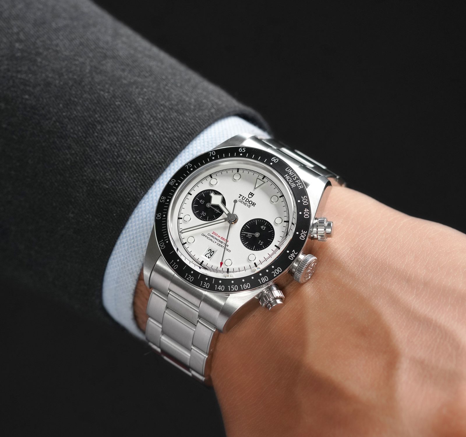 Pre-Owned Tudor Black Bay Men Watch in Opaline Colour Dial