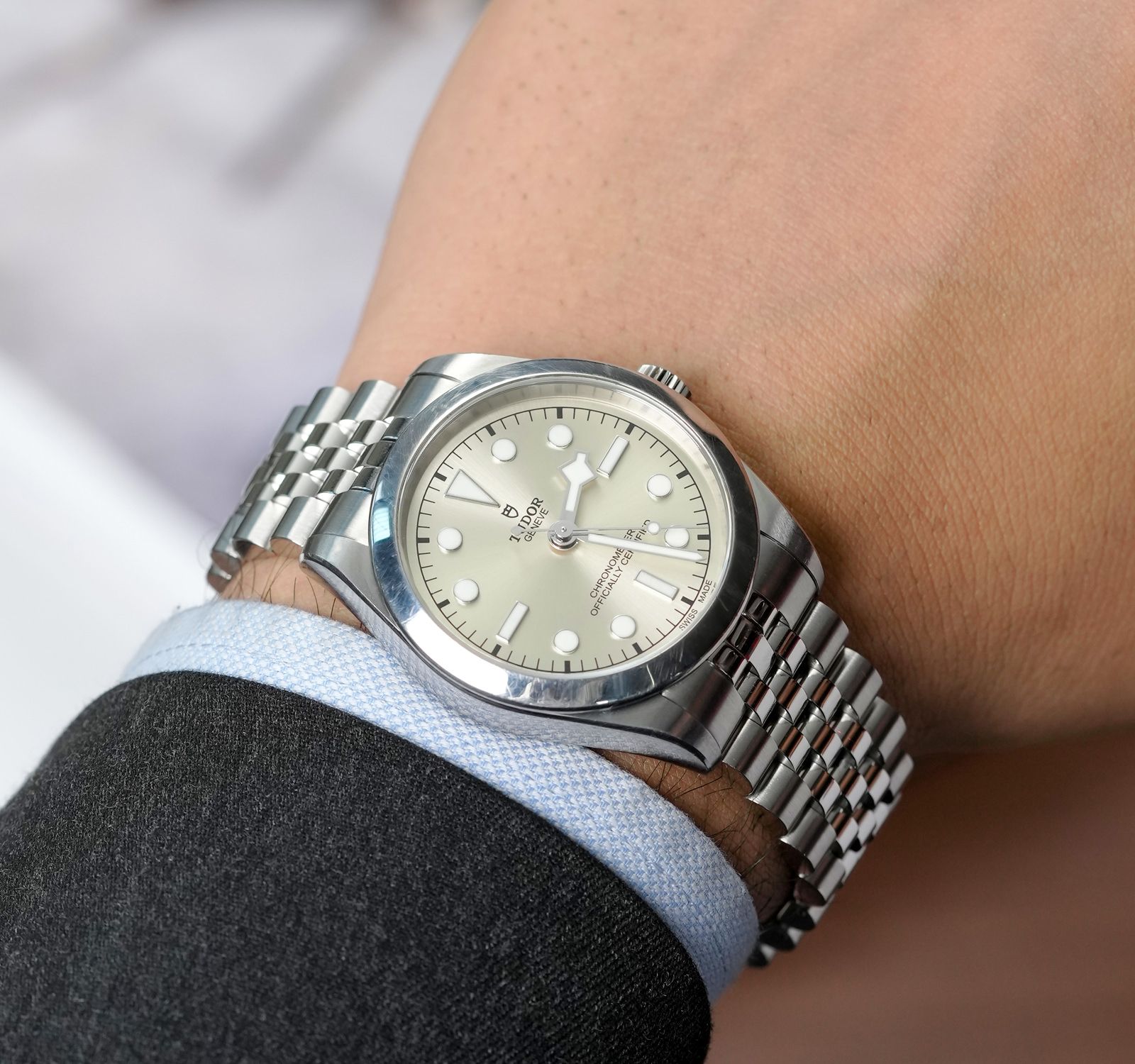 Wrist Black Bay 36 Strap HOT Tudor Black Bay 36 Champagne On Wrist