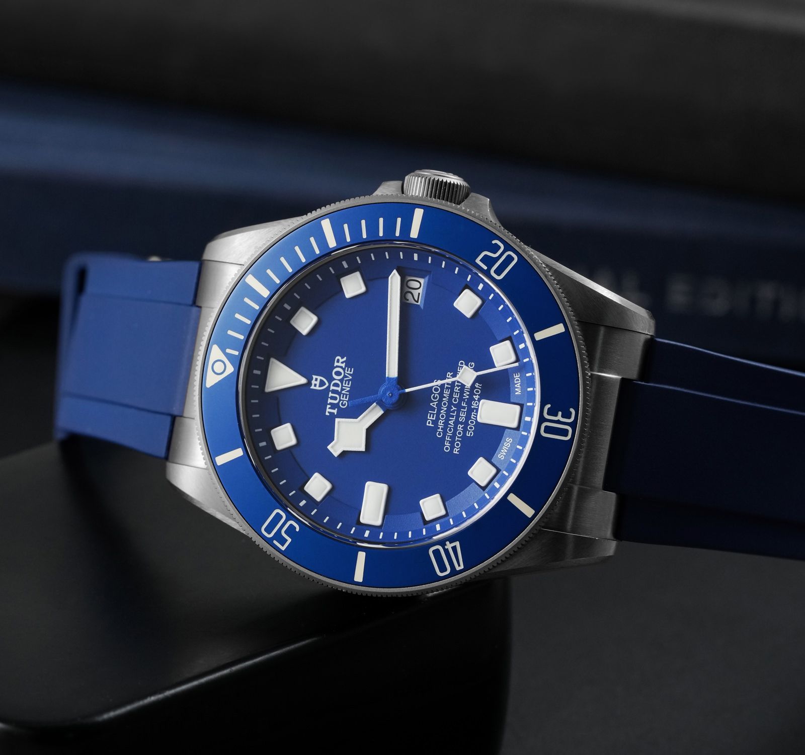 Pre-Owned Tudor Pelagos Men Watch in Blue Colour Dial
