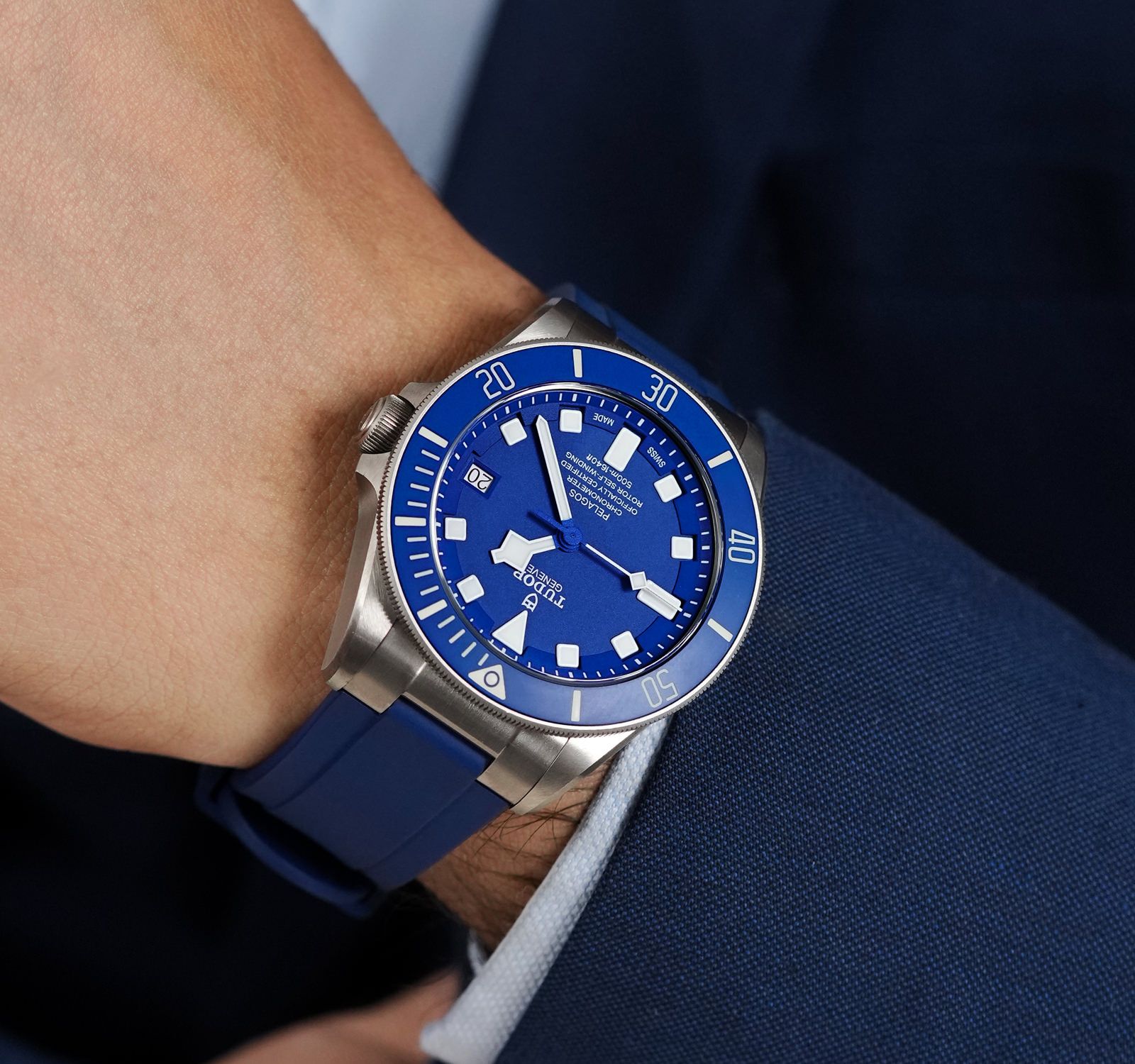 Pelagos Blue Rubber Strap M25600tb Rubber Strap Tudor Pelagos