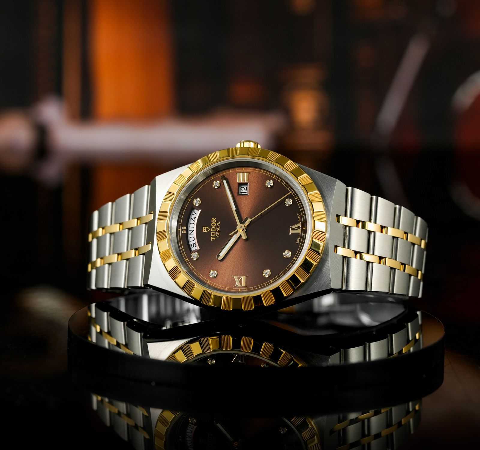 Pre-Owned Tudor Tudor Royal Men Watch in Brown Colour Dial