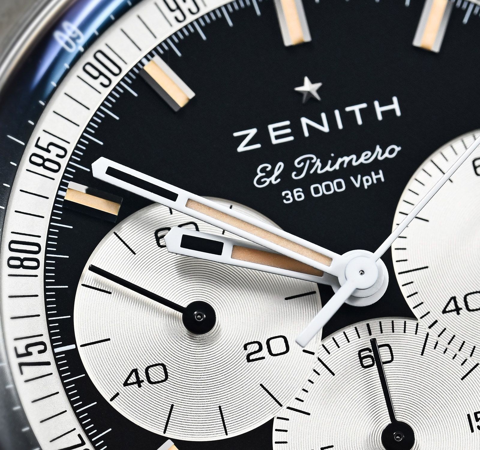 Pre-Owned Zenith Chronomaster Men Watch in Black & White Colour Dial