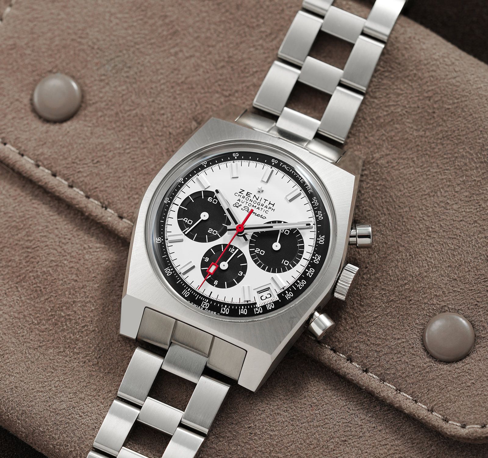 Pre-Owned Zenith Chronomaster Unisex Watch in White Colour Dial