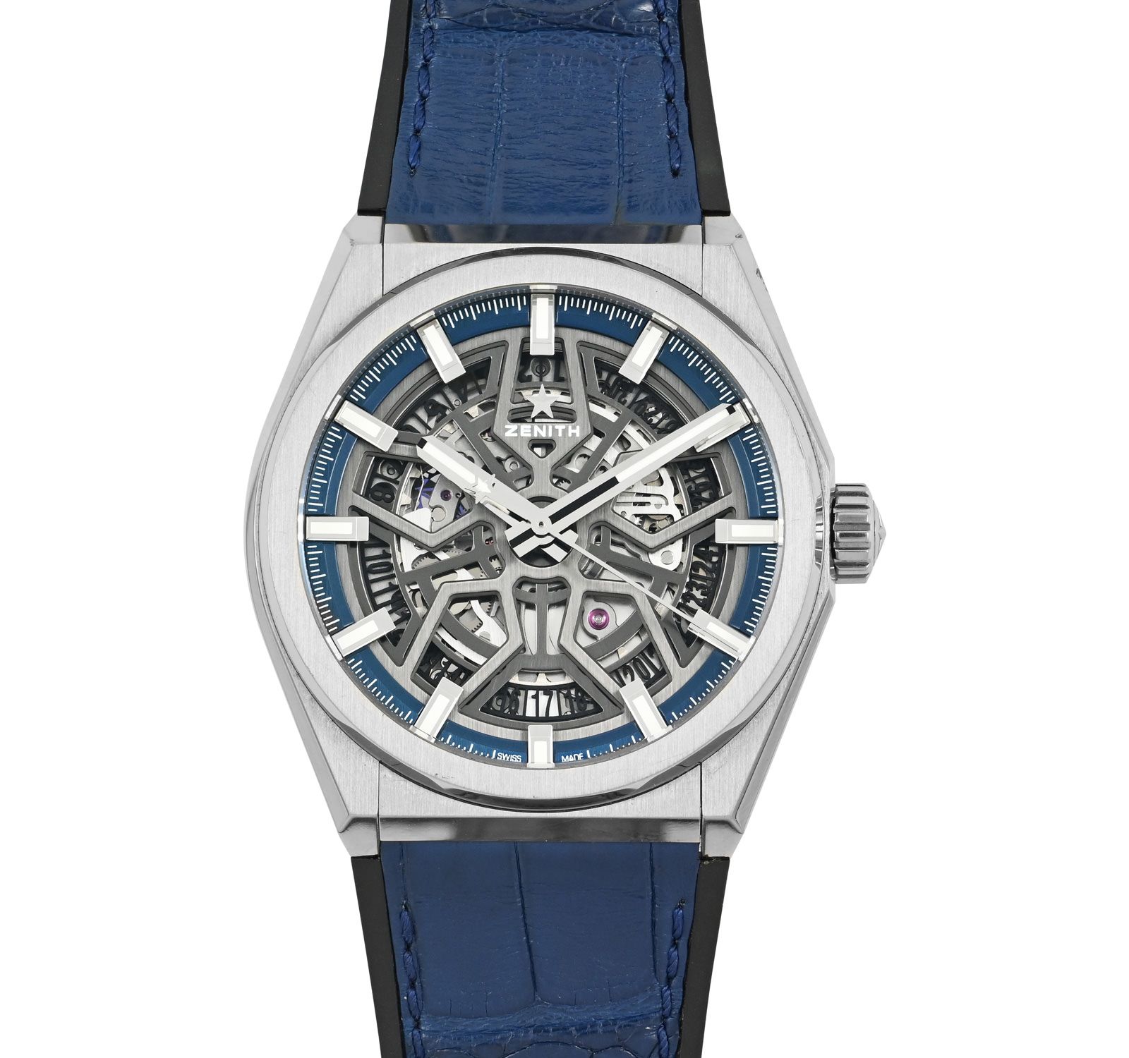 Pre-Owned Zenith Defy Men Watch in Skeleton Colour Dial