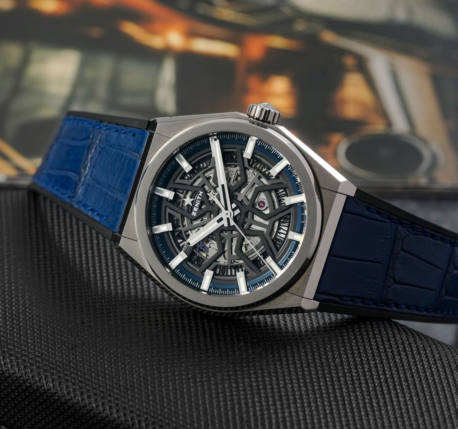 Pre-Owned Zenith Defy Men Watch in Skeleton Colour Dial