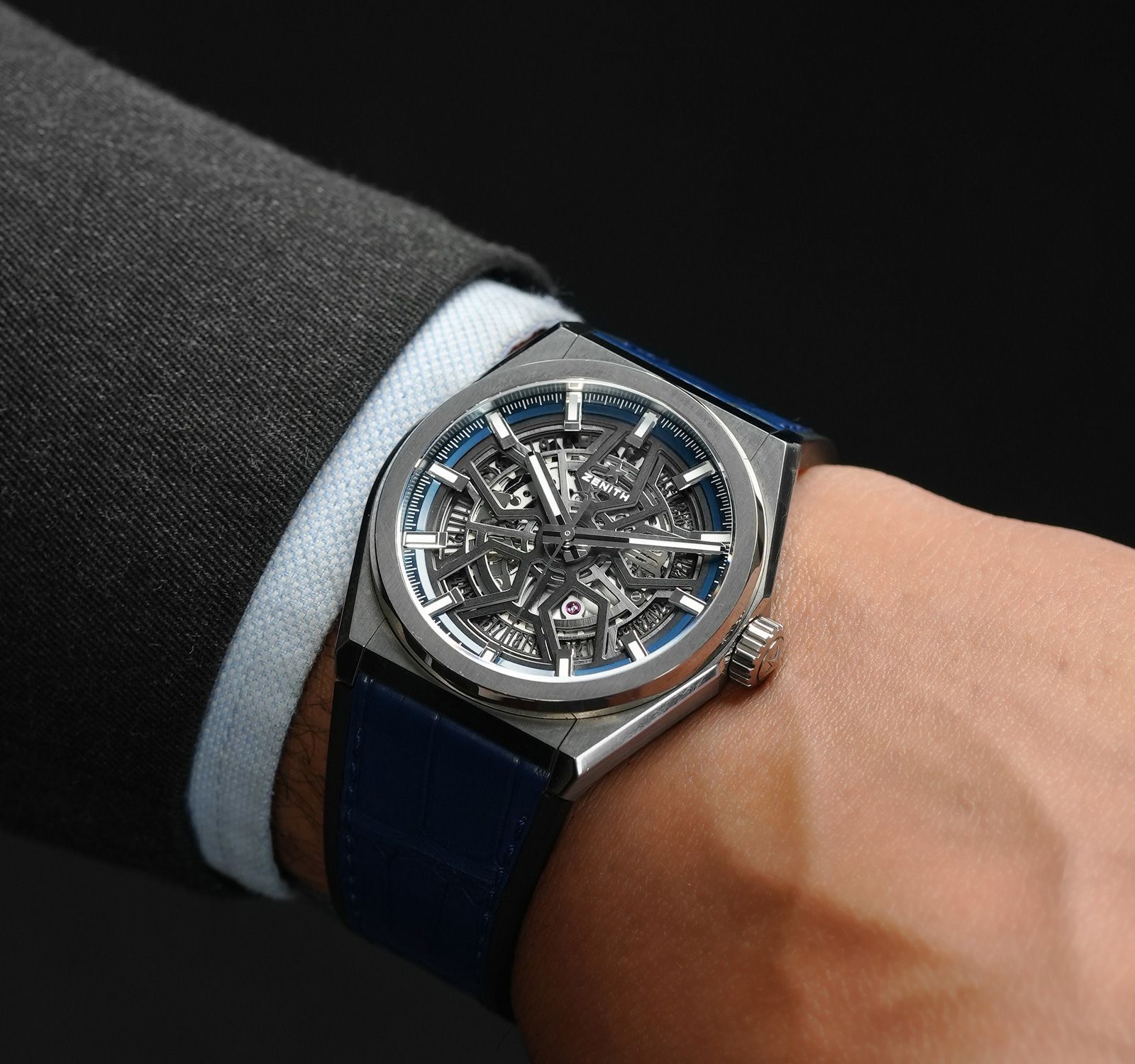 Pre-Owned Zenith Defy Men Watch in Skeleton Colour Dial