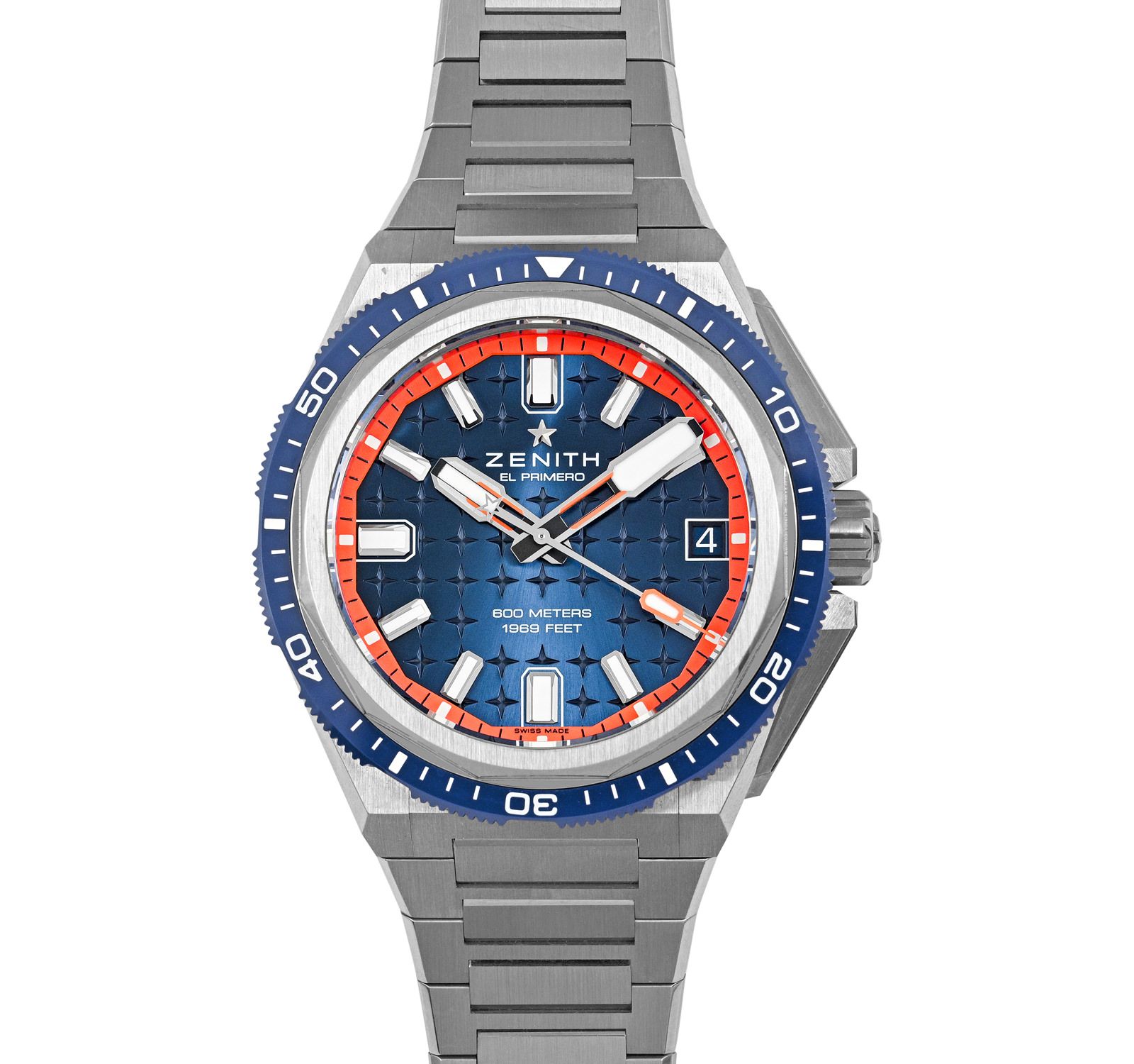 Pre-Owned Zenith Defy Men Watch in Blue Colour Dial