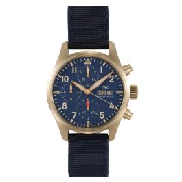 Pre-Owned IWC Pilot's Watches Men Watch in Blue Colour Dial