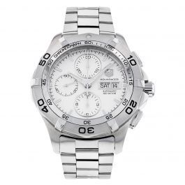 Buy TAG Heuer Aquaracer CAF2011.BA0815 Men Watch in Silver Dial