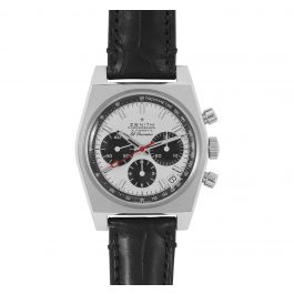Pre-Owned Zenith Chronomaster Men Watch in White Colour Dial