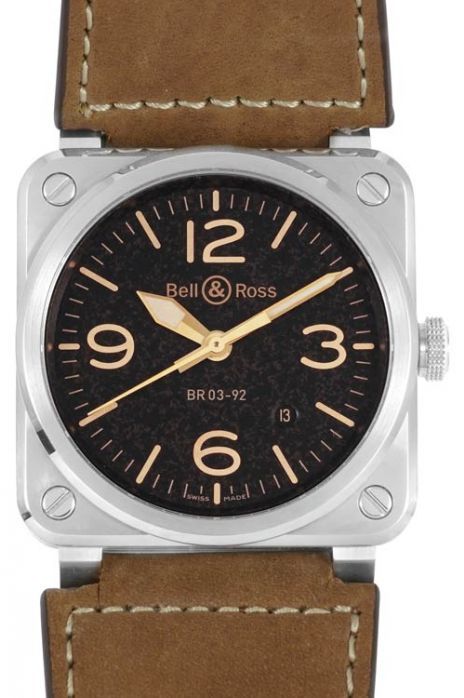 Bell & Ross Instruments BR0392-ST-G-HE/SCA-POW