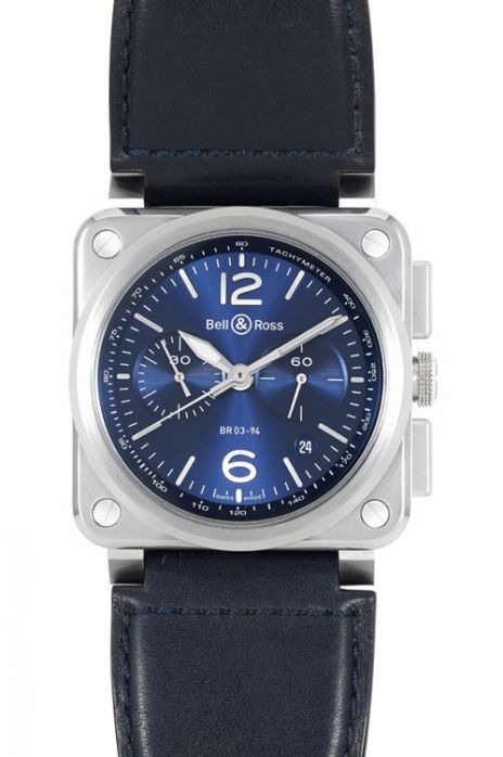 Bell & Ross Instruments BR0394-BLU-ST/SCA-POWG20A