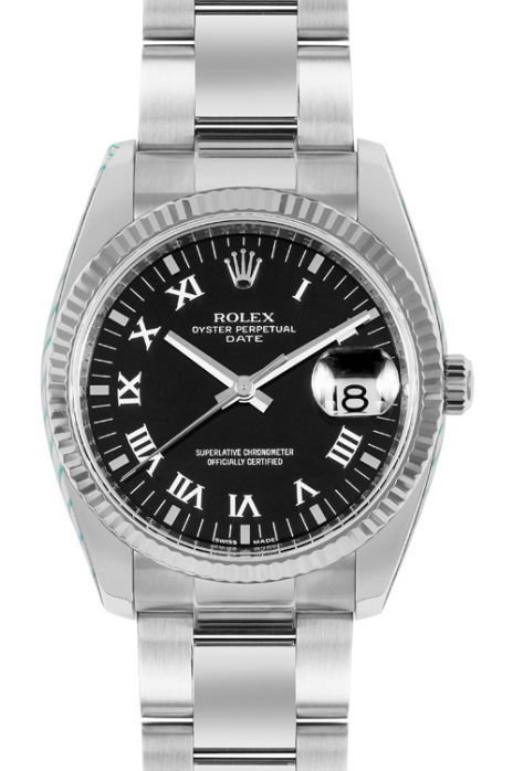 Rolex Oyster Perpetual 115234-BLKIND-POWG08A