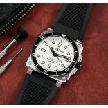 Bell & Ross BR0392-D-WH-ST/SRB
