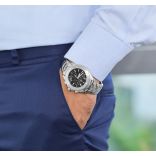 Pre-Owned TAG Heuer Link Men Watch in Black Colour Dial