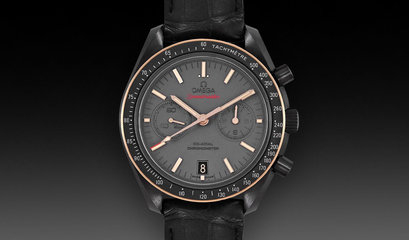 Omega Speedmaster Dark Side of the Moon Sedna Black