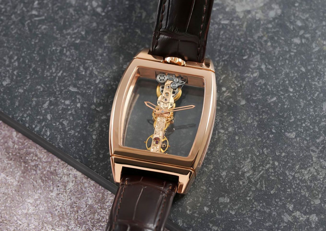 Corum Golden Bridge Classic Rose Gold at Second Movement