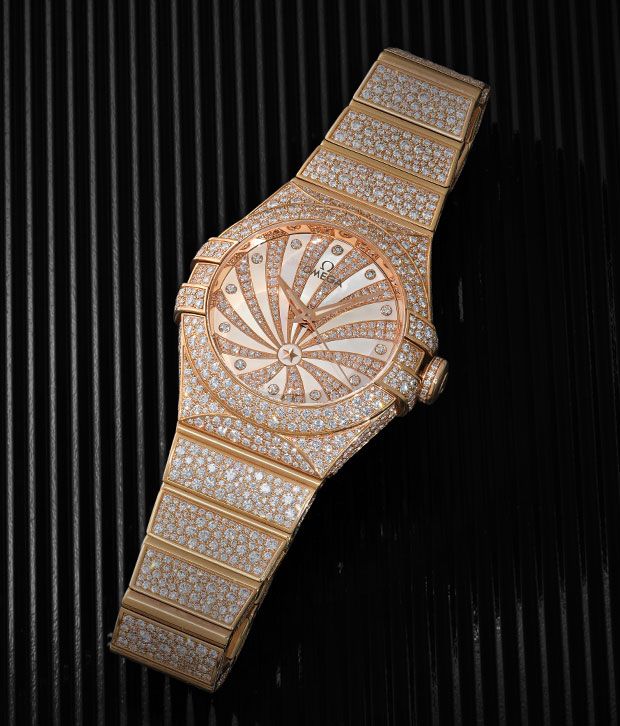 Omega Constellation With Diamonds 