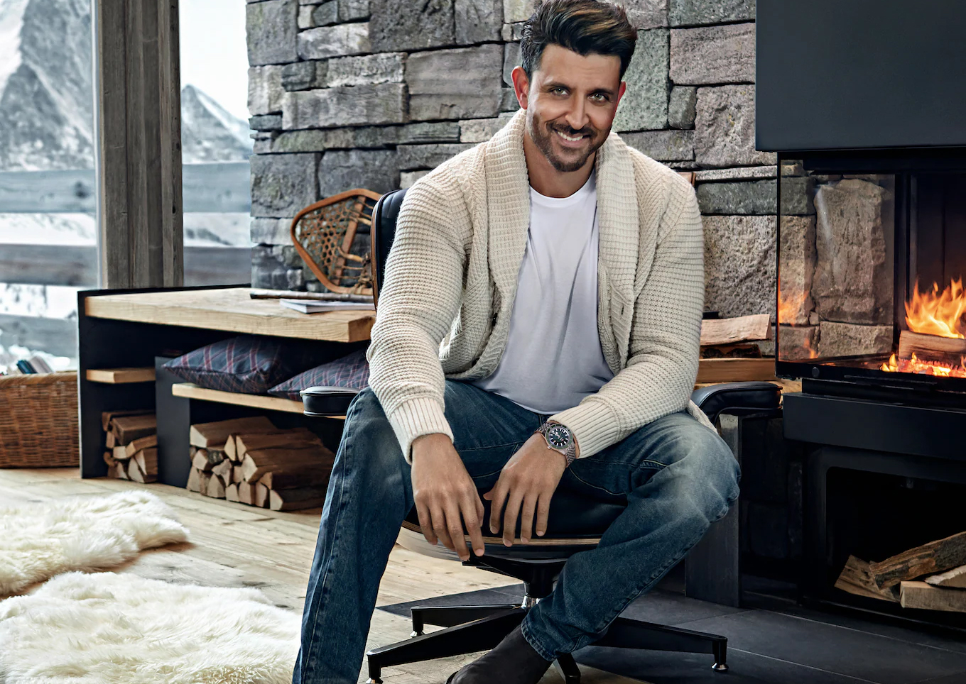 Hrithik Roshan with RADO Captain Cook