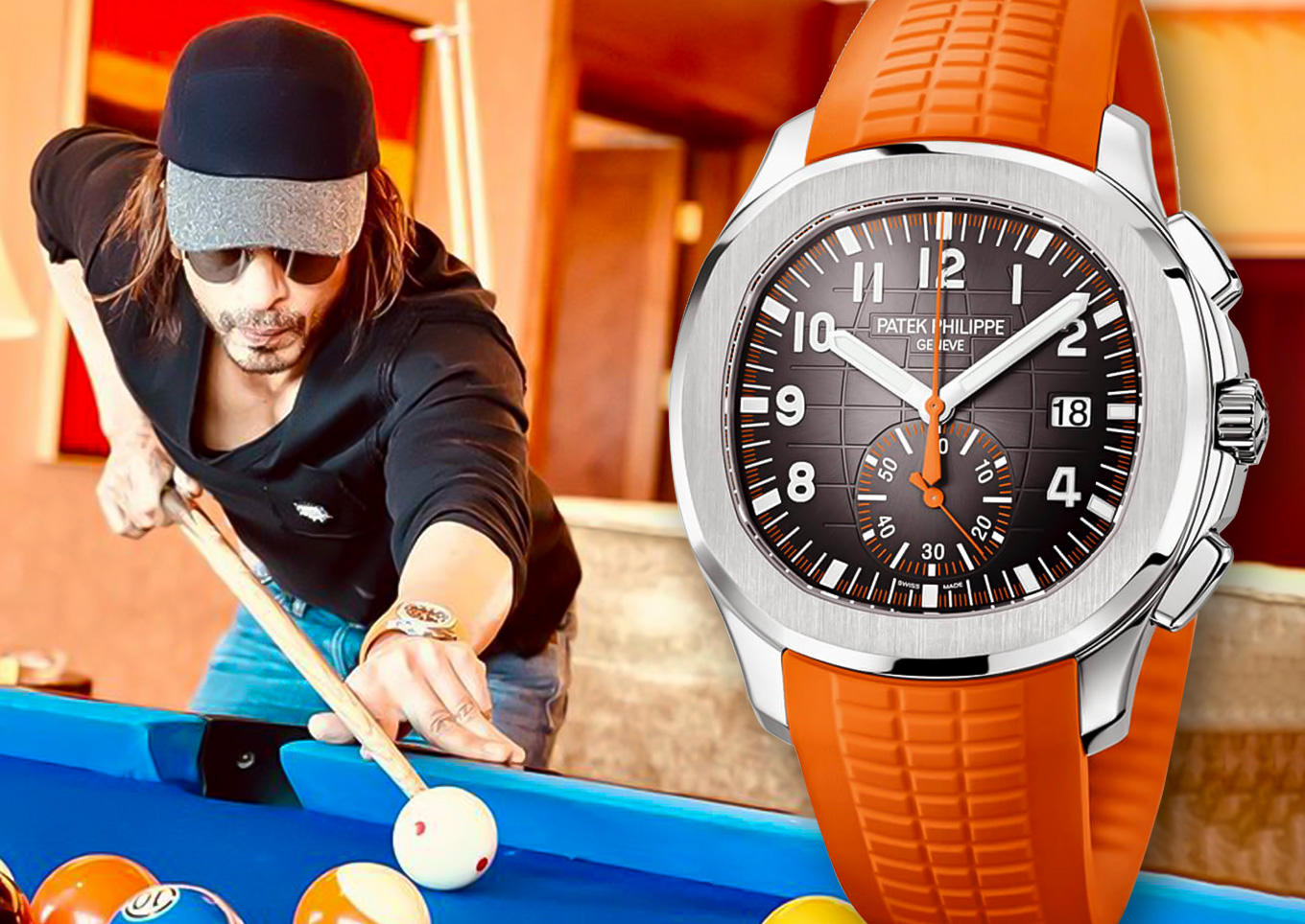 SRK in Patek Philippe Aquanaut