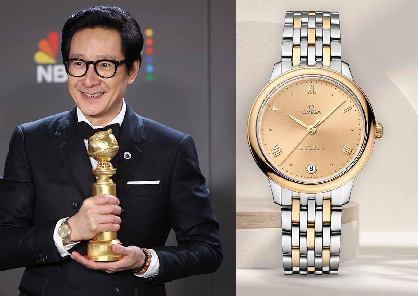 Ke Huy Quan in Omega De Ville Prestige