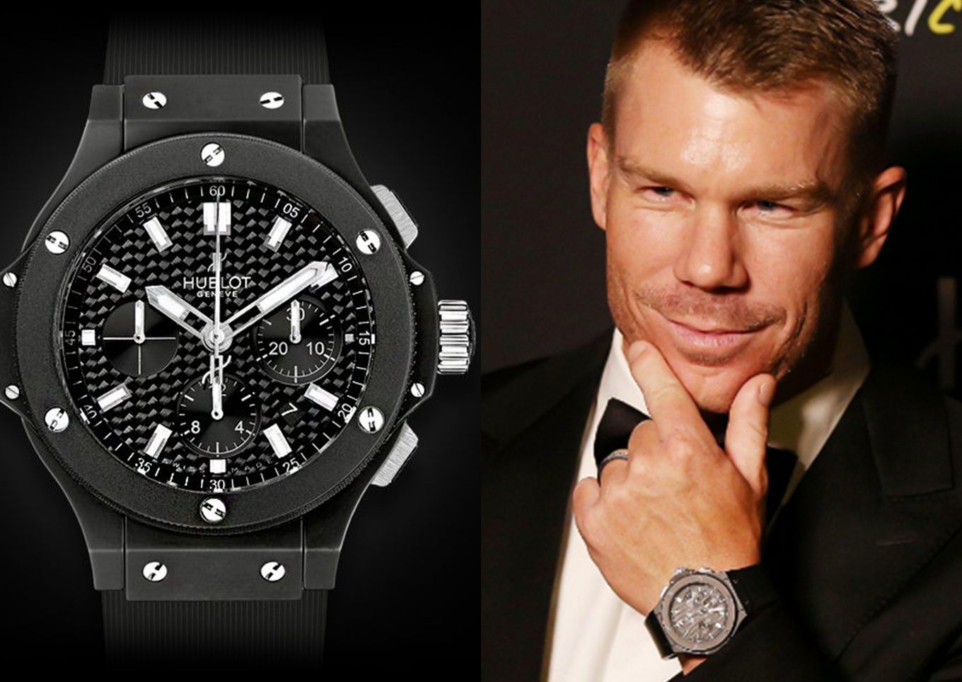 David Warner in Hublot