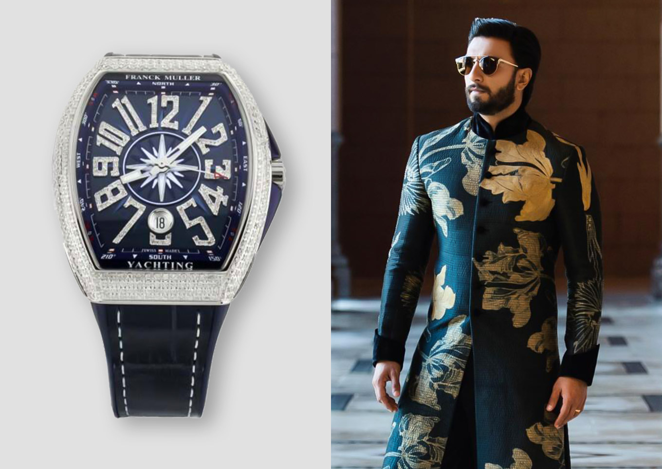 Ranveer Singh wearing Franck Muller, in traditional wear