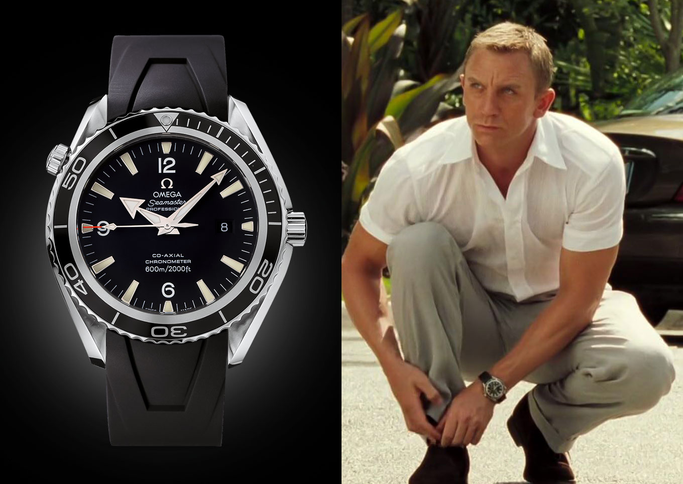 Omega Seamaster Planet Ocean Big Size 2900.50.91 in James Bond Casino Royale (2006)