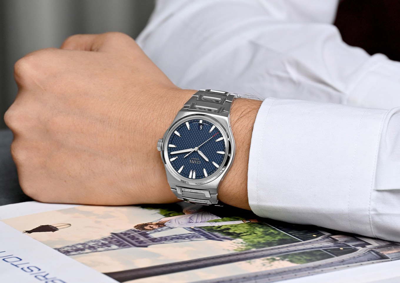 Czapek Antarctique Passage de Drake Deep Blue 1522