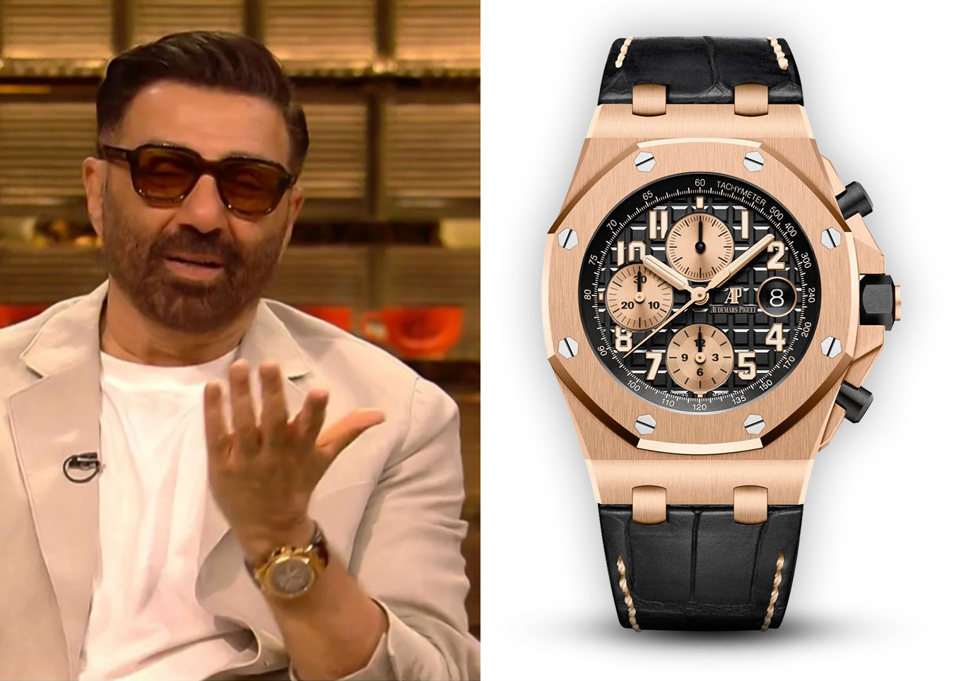 Sunny Deol in Audemars Piguet Royal Oak Offshore for Koffee With Karan Season 8