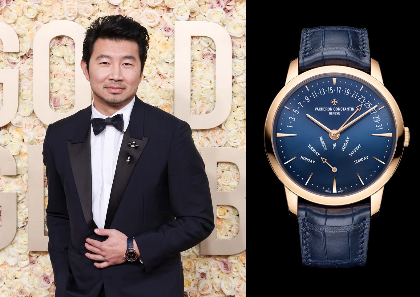 Simu Liu in Vacheron Constantin Patrimony Retrograde Day-Date