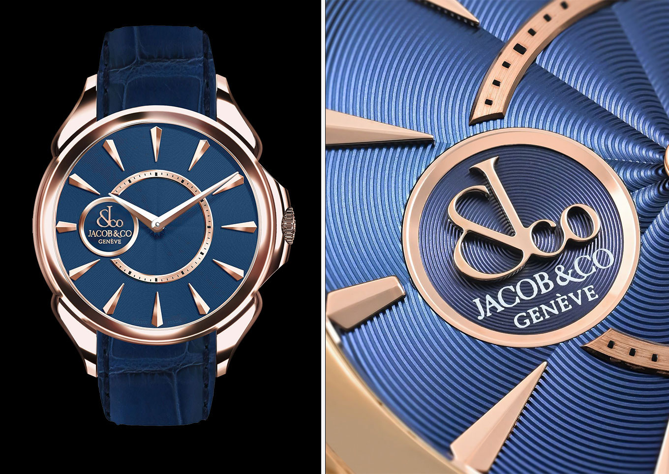 Jacob & Co. Palatial Classic's wave guilloche pattern