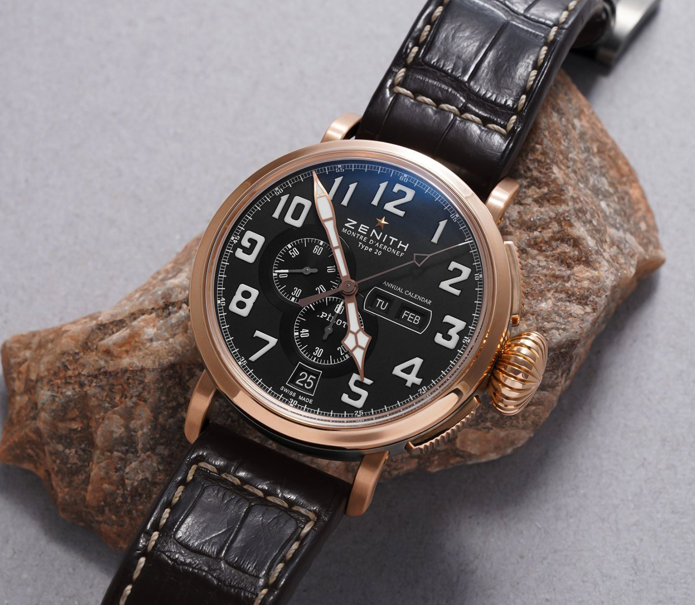 Zenith Pilot Montre d'Aeronef Type 20 Annual Calendar