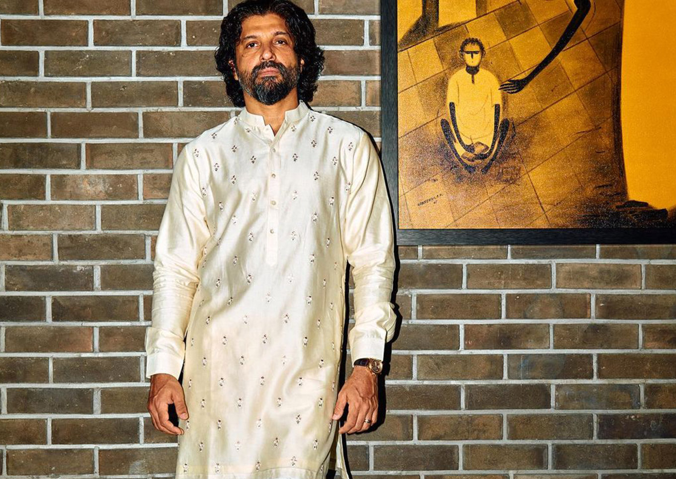 Farhan Akhtar in traditional wear