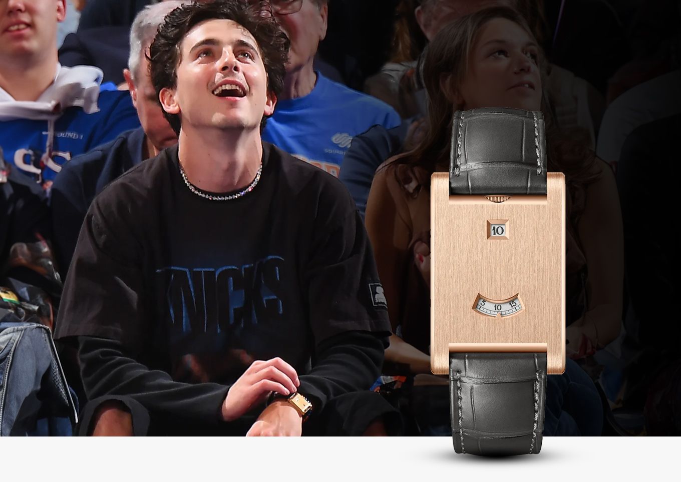 Timothée Chalamet in Cartier watch