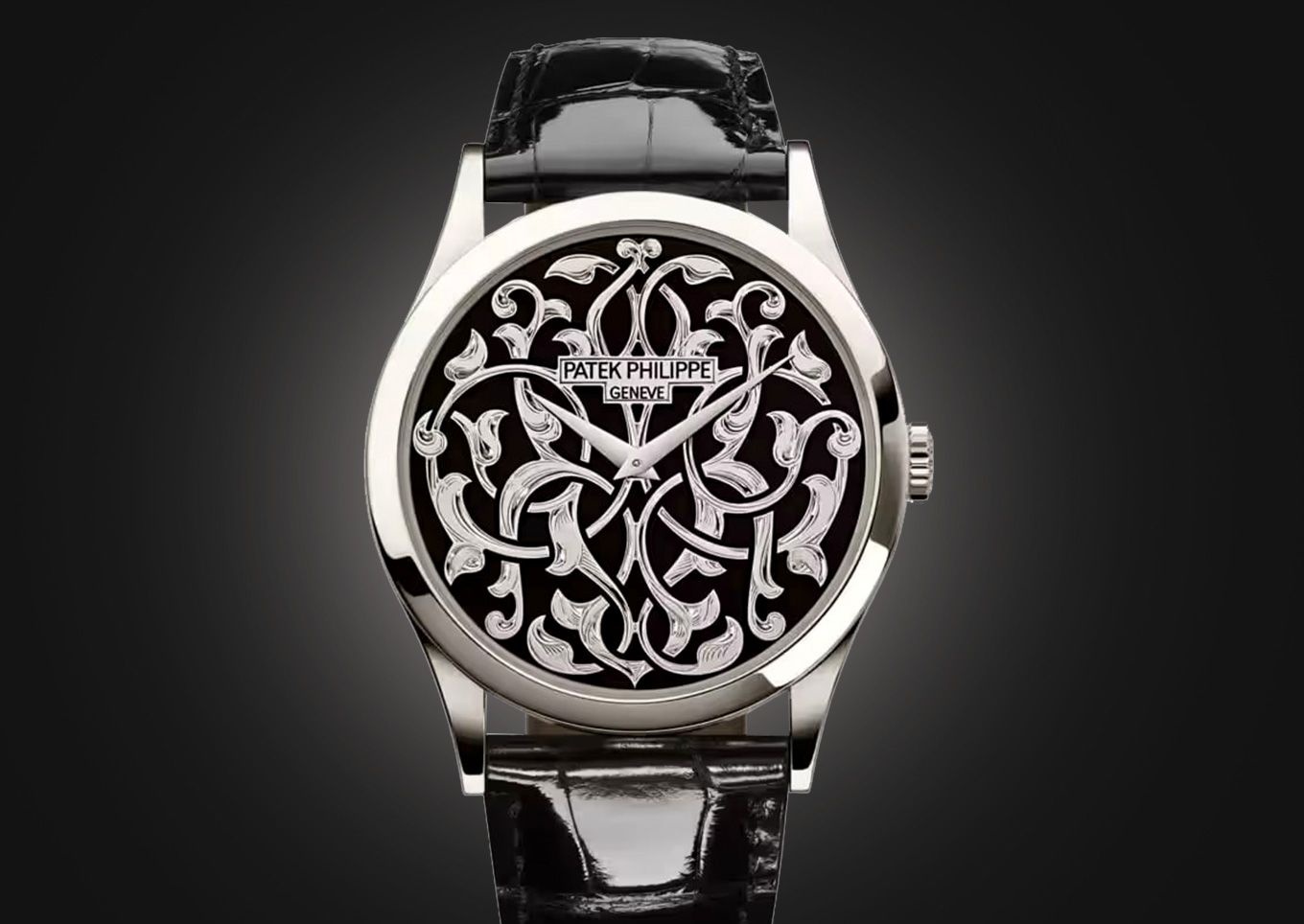 Patek Philippe with engraved dial