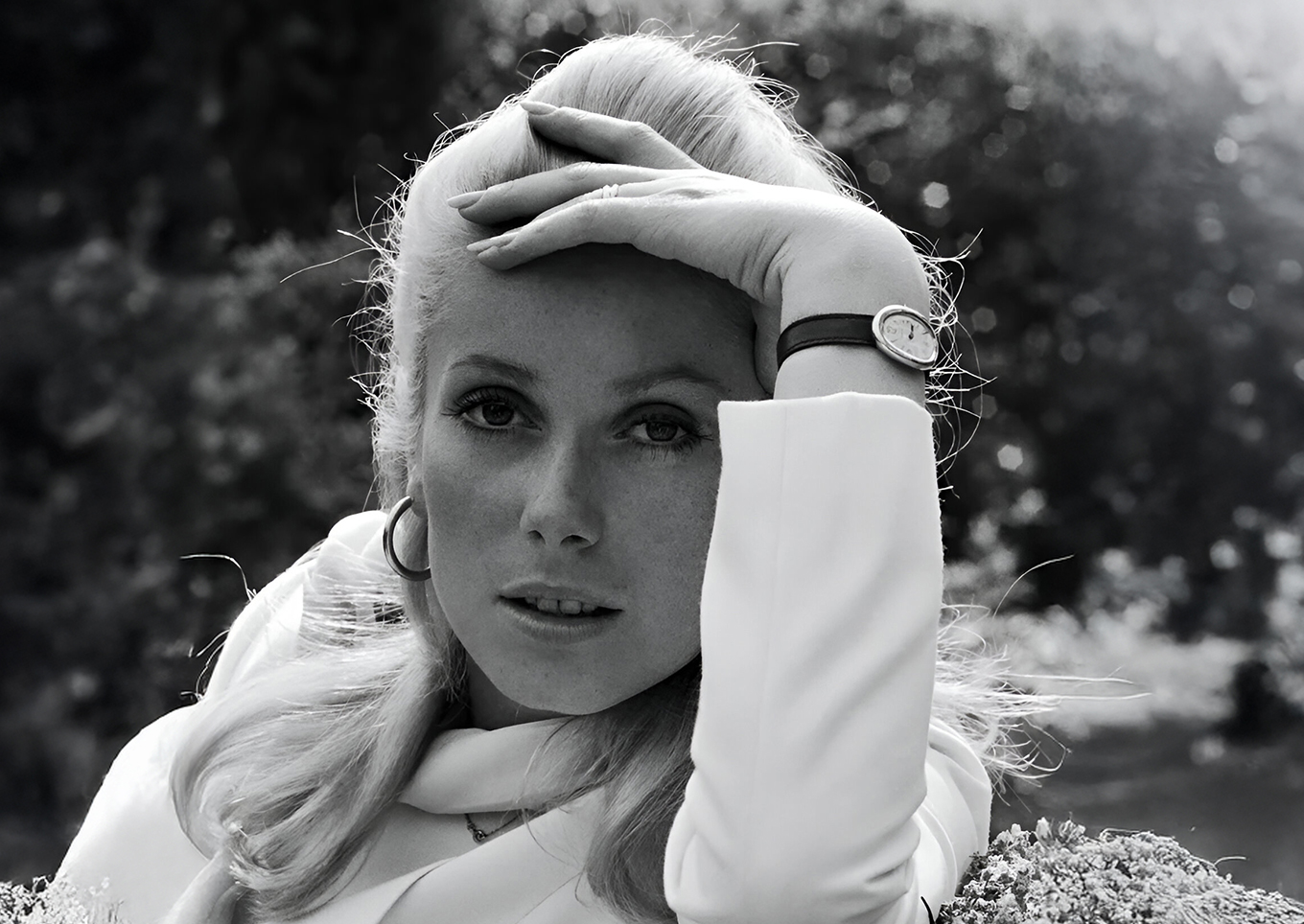 French actress Catherine Deneuve in Cartier 