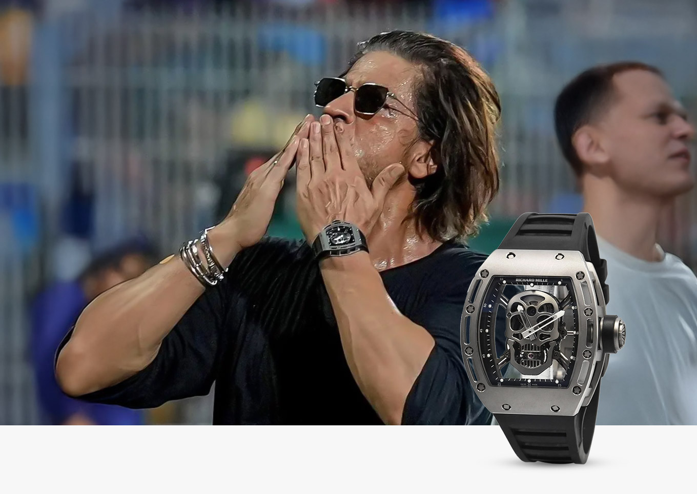 Richard Mille RM 052 Tourbillon Skull watch Shah Rukh Khan IPL final