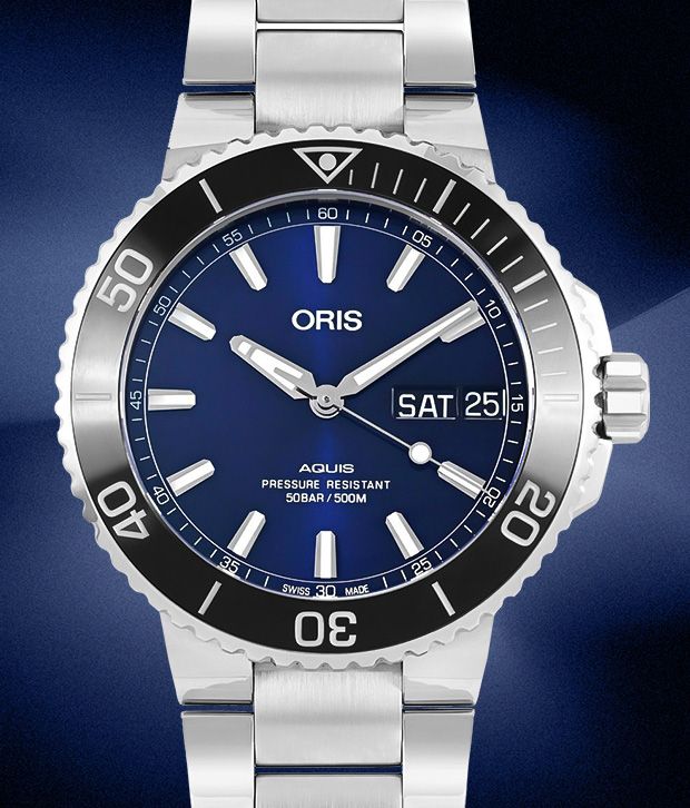 Oris Aquis Date with a unidirectional bezel