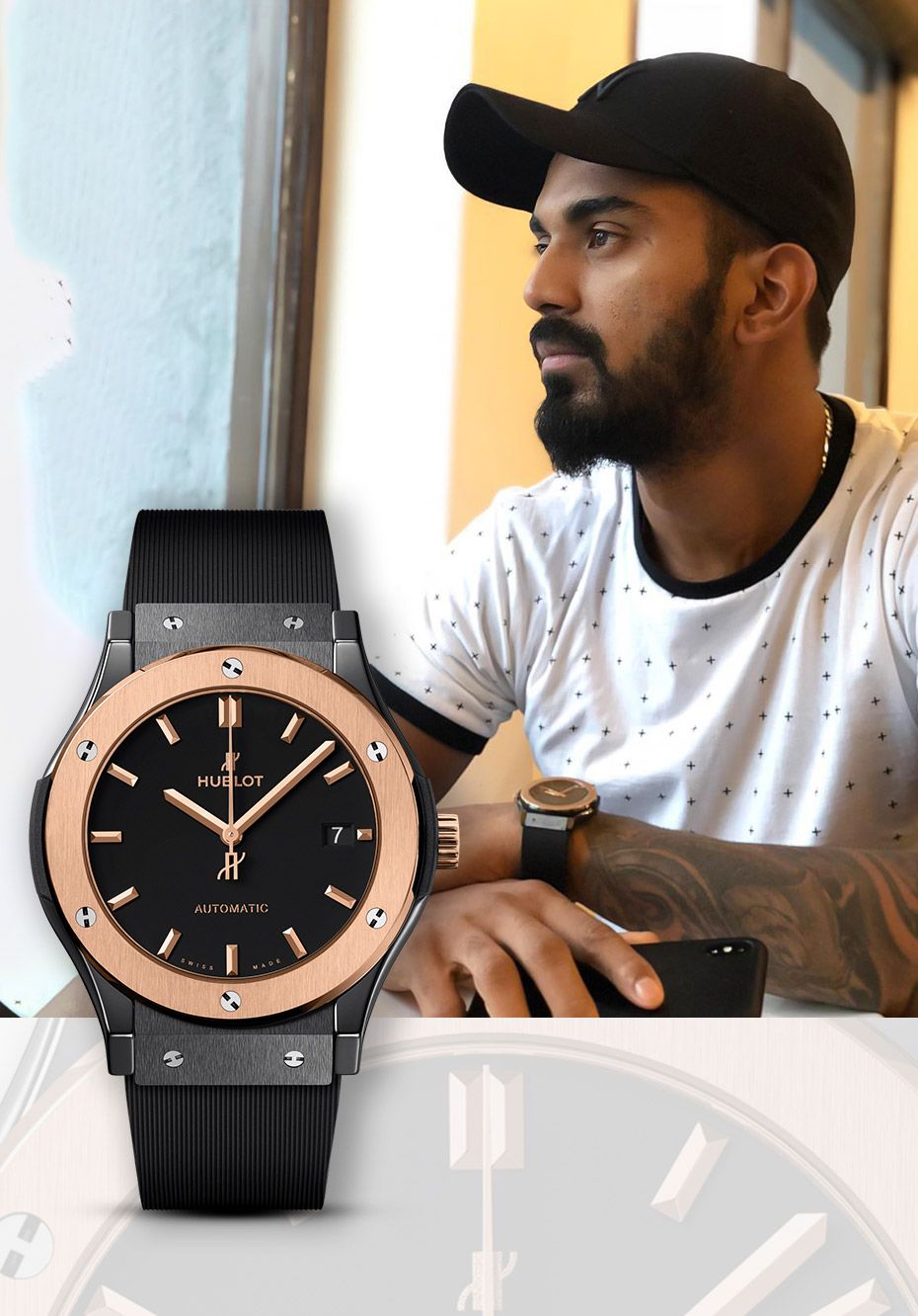 KL Rahul in Hublot watches