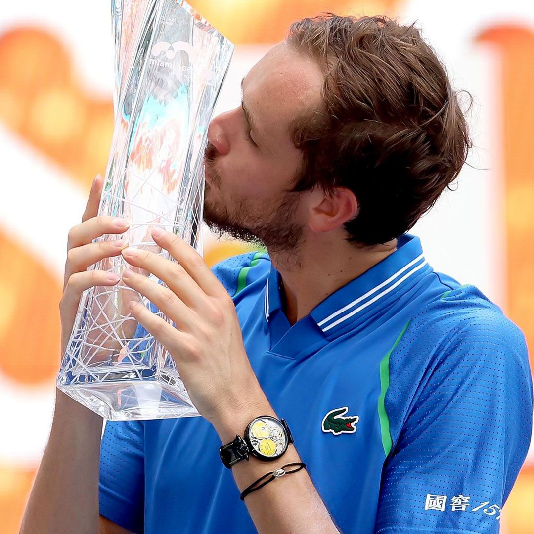 Medvedev Daniil wearing Bovet Fleurier Virtuoso VIII